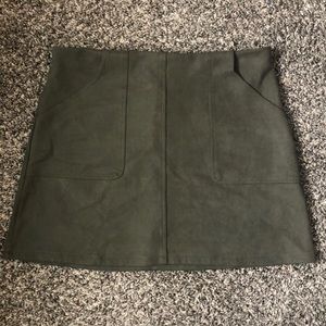 Boutique Olive mini skirt.